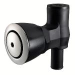 Attwood 90° P-Trap Fuel Tank Vent - Flush Mount - Black w/Stainless Steel Vent Head