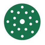 RUPES PROCUT Film Abrasive Discs 125mm (5") - 17 Holes - P120 Grit *Box of 50pcs